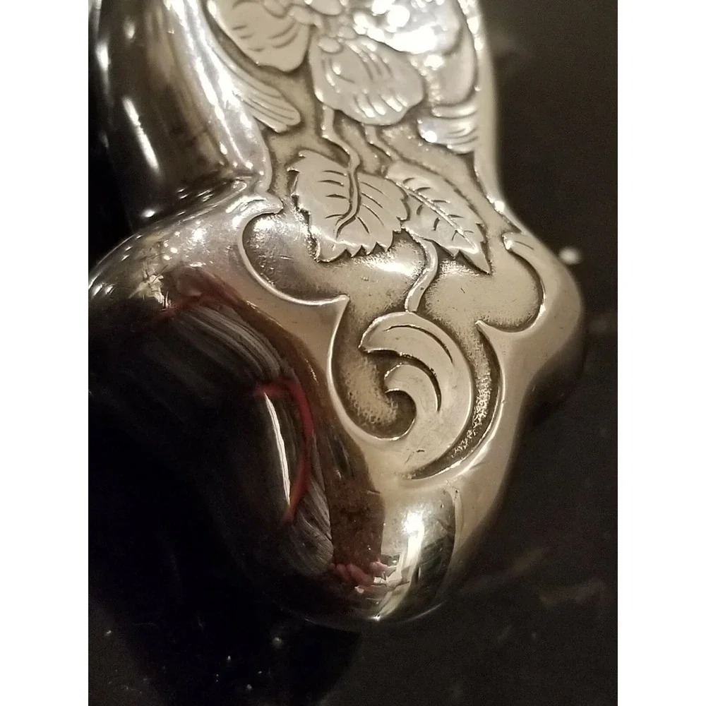 Antiwue Silver Plated Hand Mirror 10